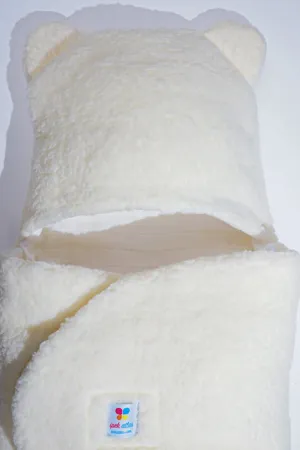 Ayıcık Tasarımlı Peluş Müslin Astarlı Kundak