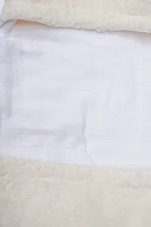 Ayıcık Tasarımlı Peluş Müslin Astarlı Kundak