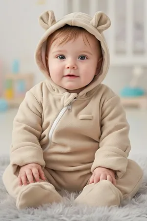 Erkek Kız Bebek Ve Çocuk Eldivenli Patikli Tulum