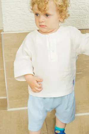 Erkek Kız Bebek Ve Çocuk Şortlu Müslin Ikili Takım