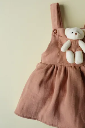 Kız Bebek Oyuncak Ayıcıklı Bahçıvan Çocuk Salopet