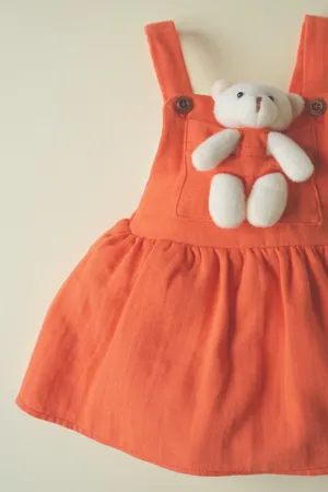 Kız Bebek Oyuncak Ayıcıklı Bahçıvan Çocuk Salopet