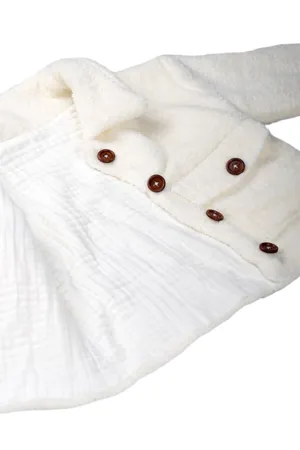 Peluş Kız Çocuk Yüzde Yüz Pamuk Müslin Mont