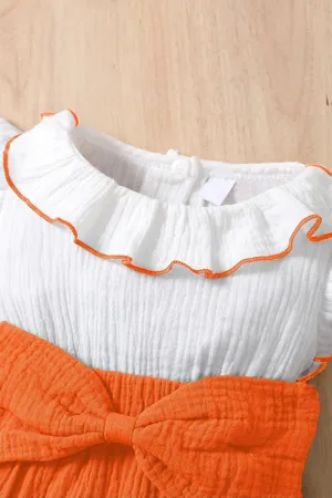 Kız Bebek Ve Çocuk Müslin Bandanalı Tulum