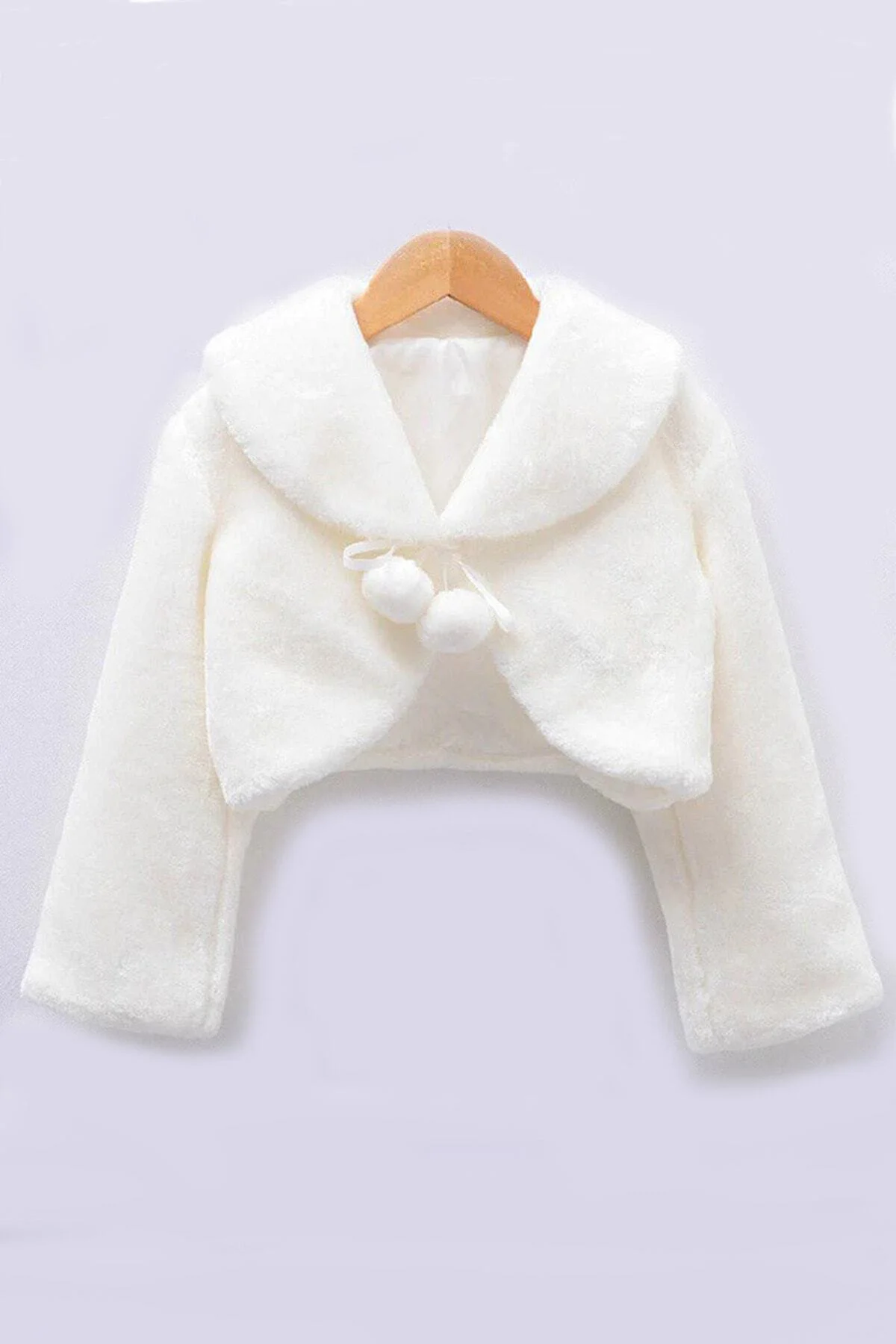 Kız Çocuk Uzun Kollu Peluş Bolero