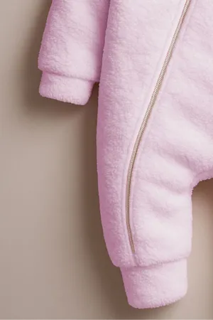 Kız Erkek Bebek Ve Çocuk Fermuarlı Peluş Tavşan Tulum