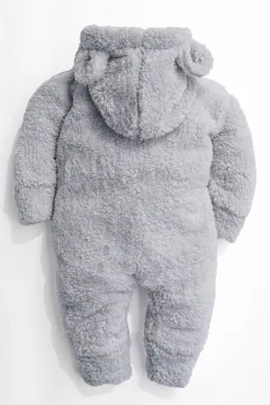Kız Erkek Bebek Ve Çocuk Kapüşonlu Peluş Astronot Tulum