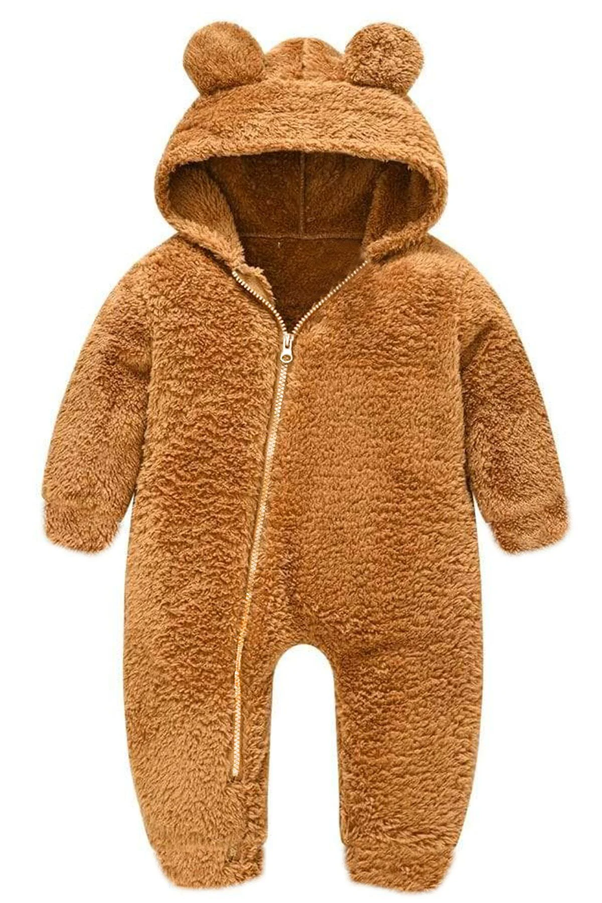 Unisex Ayıcık Peluş Çocuk Tulum