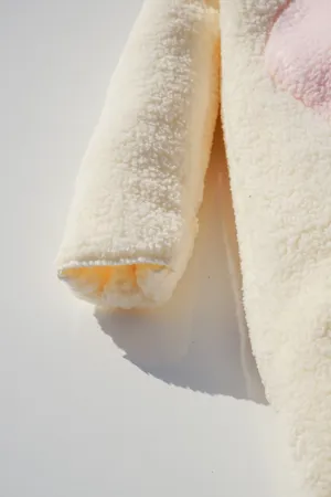 Kız Erkek Bebek Ve Çocuk Peluş Fermuarlı Kışlık Tavşan Tulum