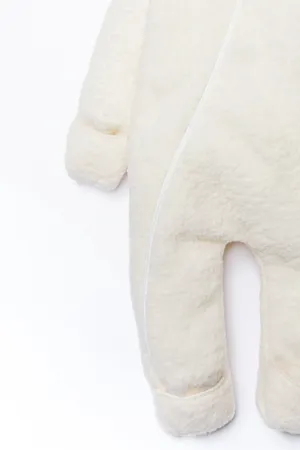 Kız Erkek Bebek Ve Çocuk Peluş Fermuarlı Kışlık Tavşan Tulum