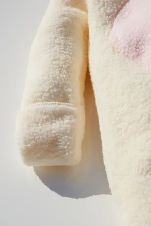Kız Erkek Bebek Ve Çocuk Peluş Fermuarlı Kışlık Tavşan Tulum