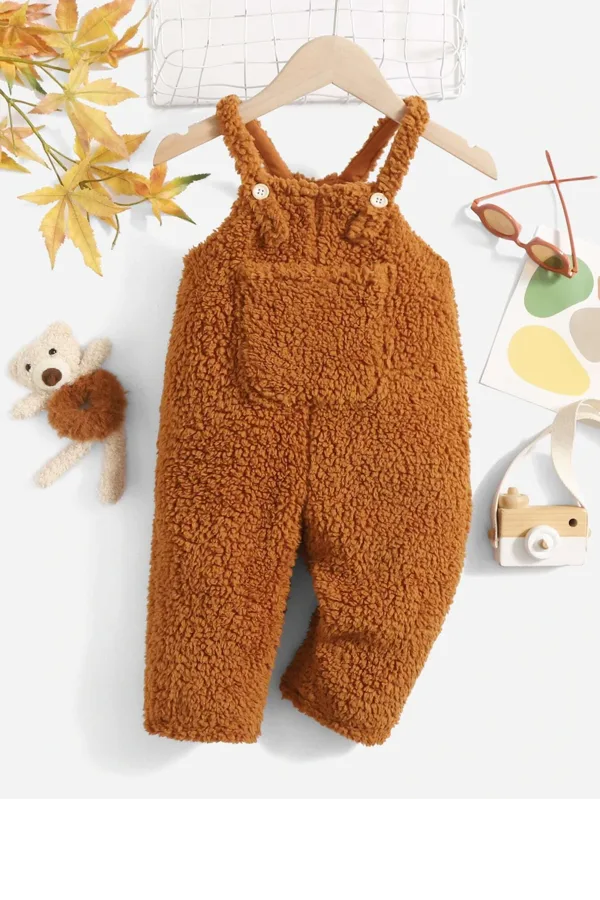 Kız Erkek Bebek Ve Çocuk Peluş Salopet